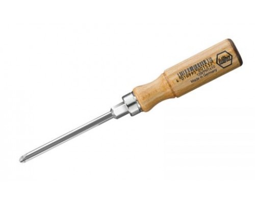 Отвертка с деревянной рукояткой Phillips PH1 x 80 мм WIHA 00057