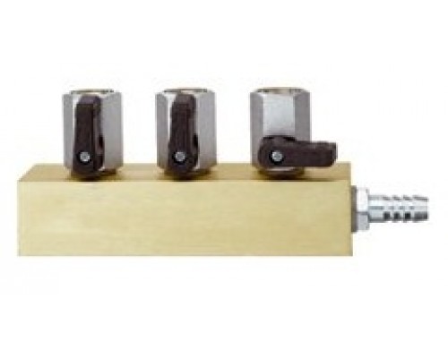 Распределительный блок с 3 шаровыми кранами WIHA 27107