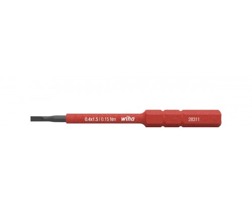 Бита шлицевая SoftFinish electric slimBit SL6,5 x 75 мм WIHA 34582