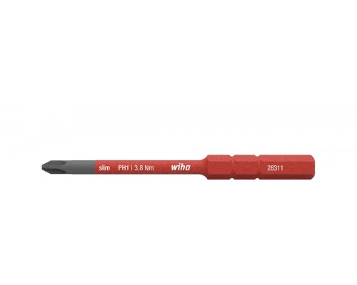 Бита SoftFinish electric slimBits Phillips  PH1 x 75 мм WIHA 34583