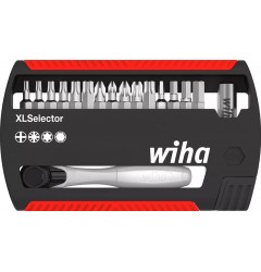 Набор бит XLSelector Torsion/Standard с трещоткой смешанный 17 шт. WIHA 36951
