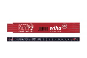 Складной метр Longlife Plus Composite 2 м метрический 10 звеньев WIHA 37067