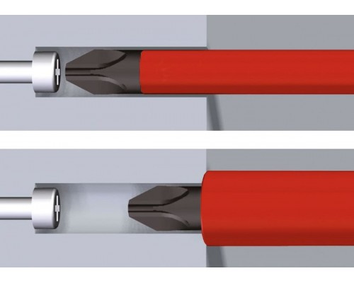 Бита SoftFinish electric slimBit, шестигранник SW1,5 x 75 WIHA 37222
